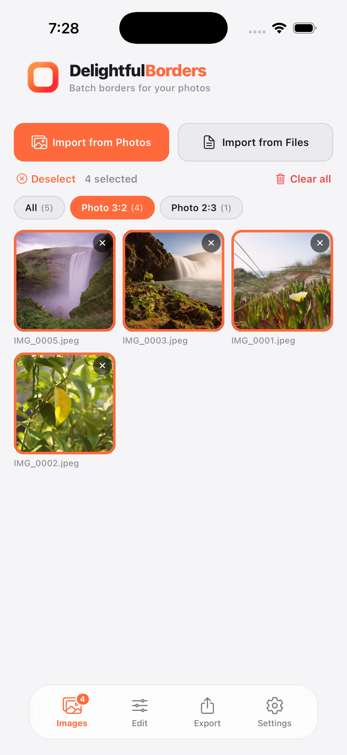 Batch processing interface