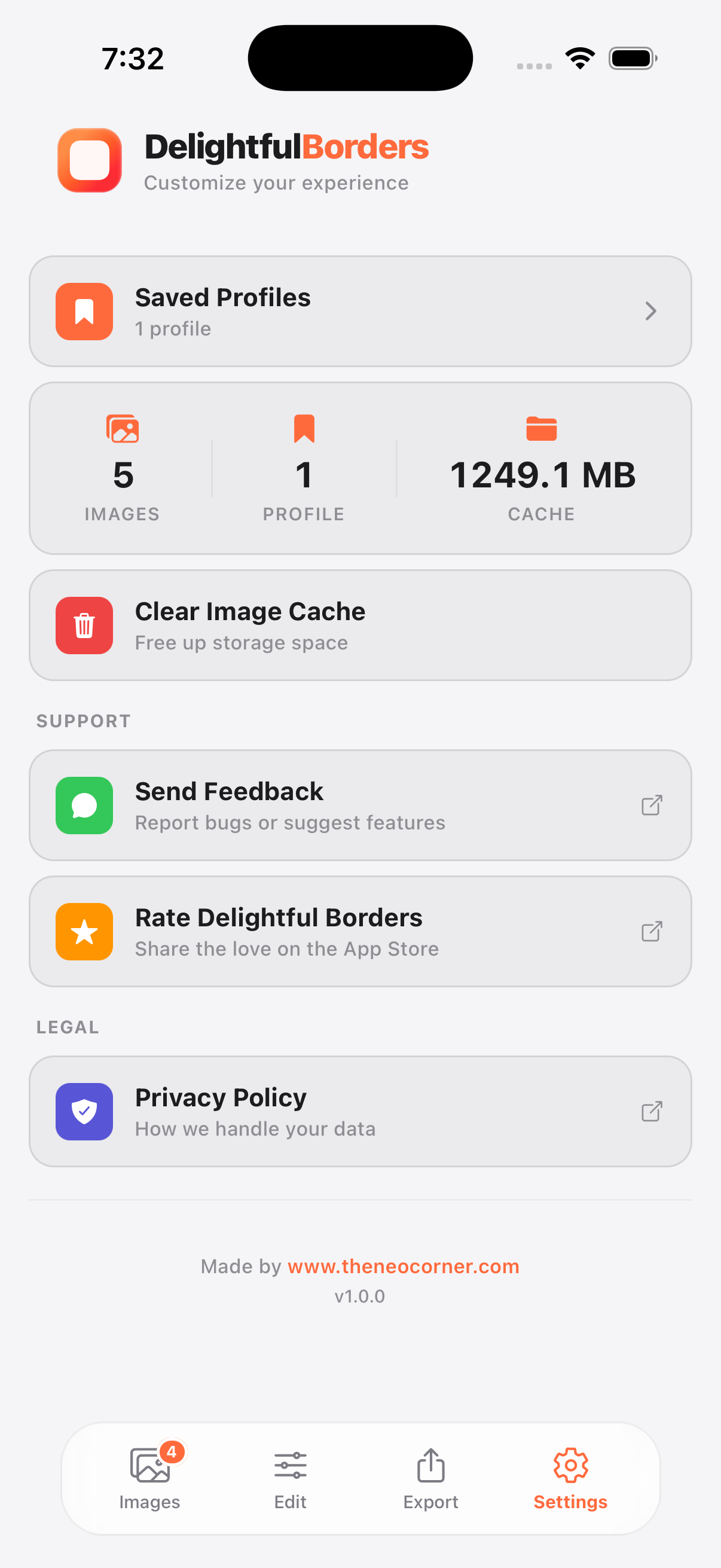 Profiles feature